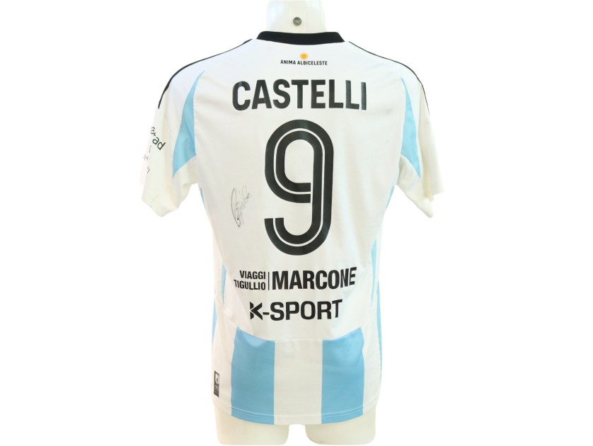 Castelli's Signed Unwashed Shirt, Virtus Entella vs Rimini 2024