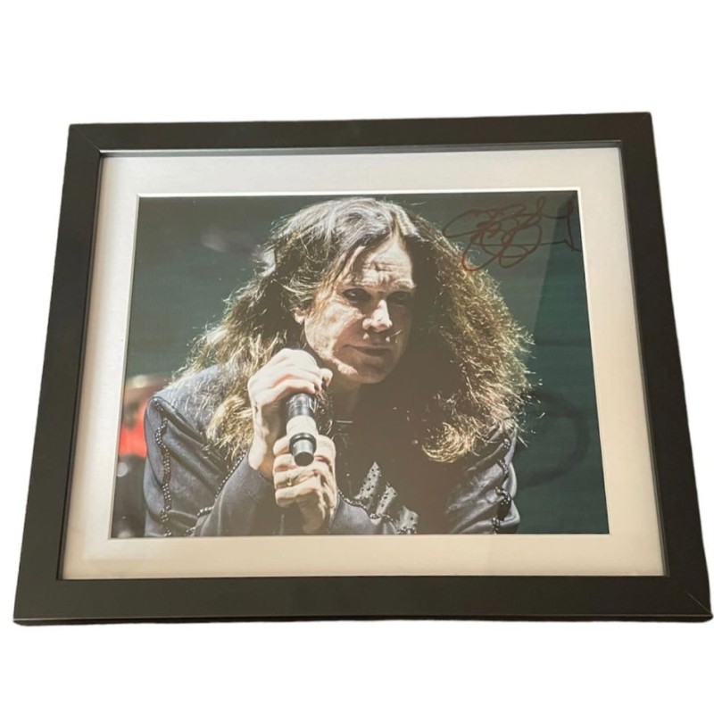 Ozzy Osbourne of Black Sabbath Signed and Framed Photograph