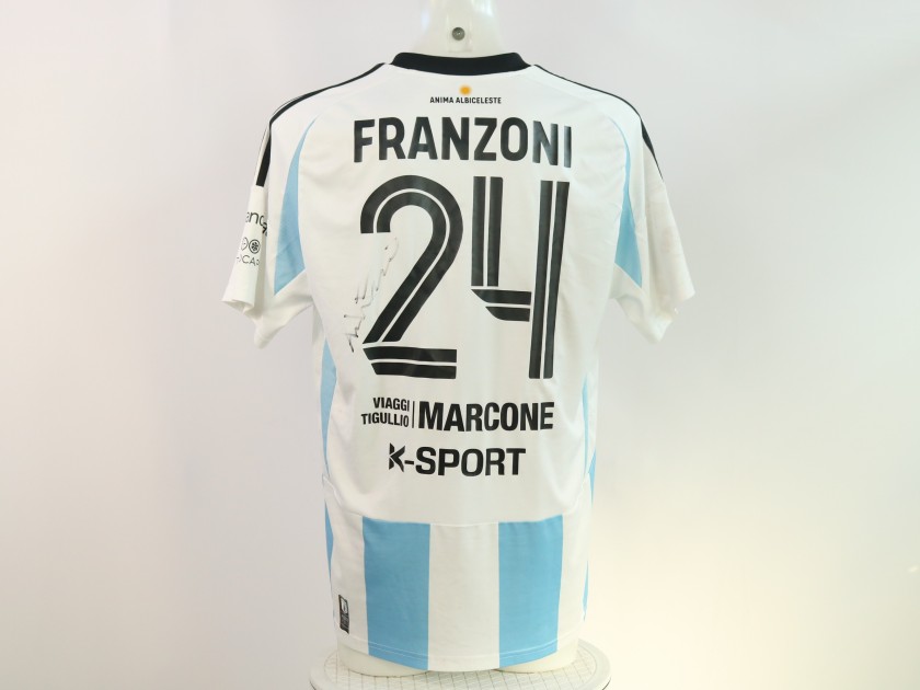 Maglia Franzoni unwashed Sestri Levante vs Virtus Entella 2024 - Autografata