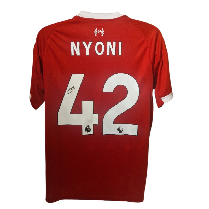 Trey Nyoni Signed Liverpool 2025–26 Football Shirt