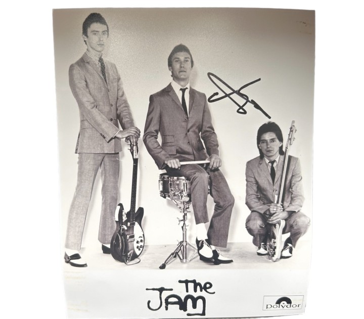 Fotografia autografata di Rick Buckler dei The Jam