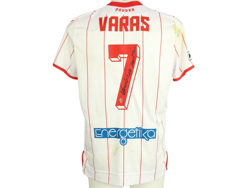 Varas's Unwashed Signed Shirt, Padova vs Pro Vercelli 2023