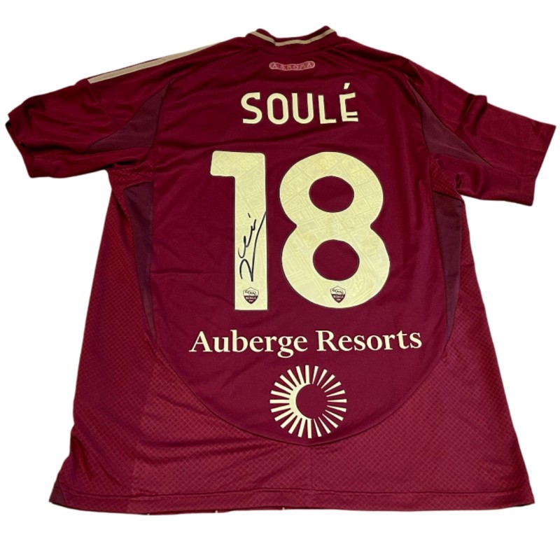 Maglia Soulè unwashed, Roma vs Empoli 2024 - Autografata