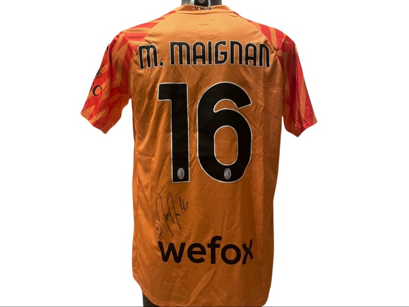 Maignan Replica Milan Shirt, 2023/24 - Signed with video evidence