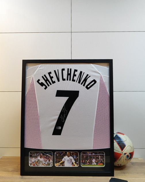 Shevchenko's AC Milan 2006/07 Signed and Framed Shirt