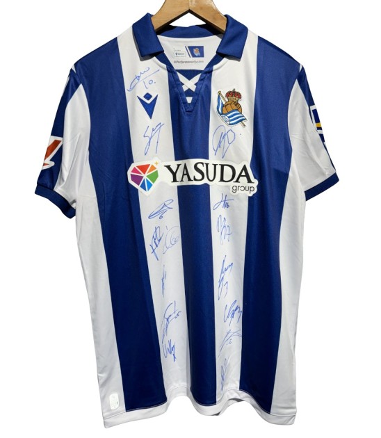 Official Real Sociedad Home Shirt, 2024/25 - Signed by the players