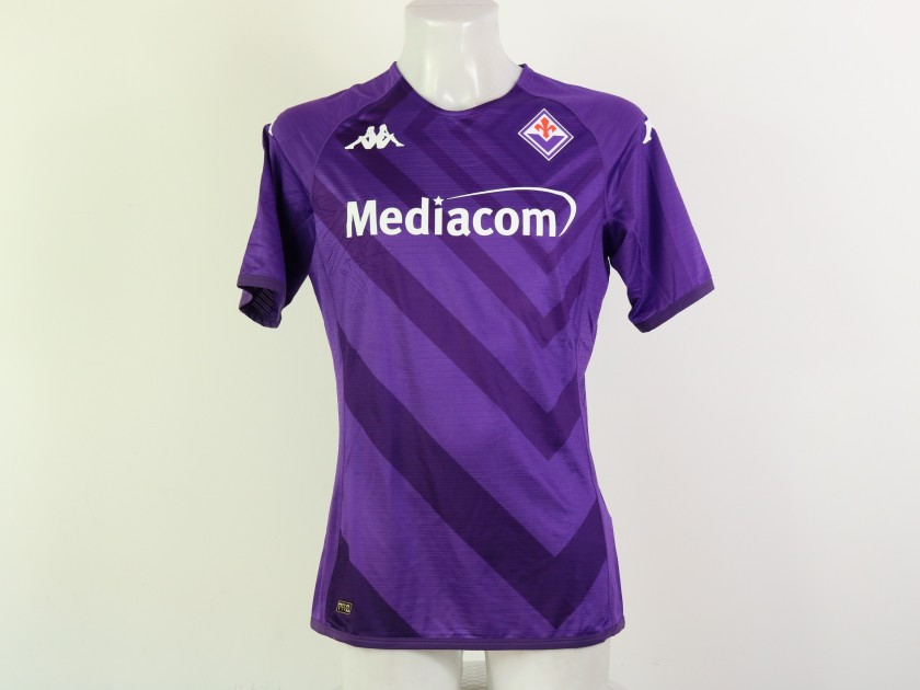 Cabral's Match-Issued Shirt, Fiorentina-Juventus 2022 - Signed by the Squad  - CharityStars