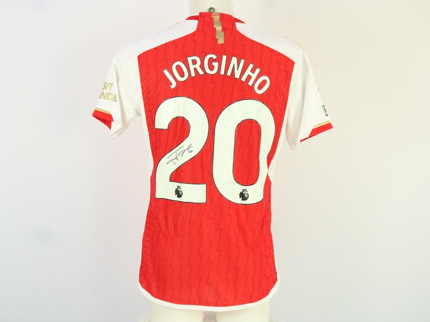 Jorginho's Arsenal Signed Match-Issued Shirt, 20023/24