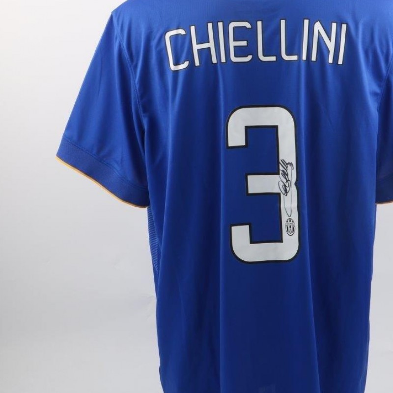 Official replica Chiellini Juventus shirt, Serie A 2014/2015 - signed