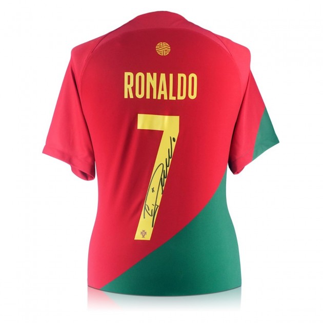 Cristiano Ronaldo's Portugal 2022 World Cup Signed Shirt