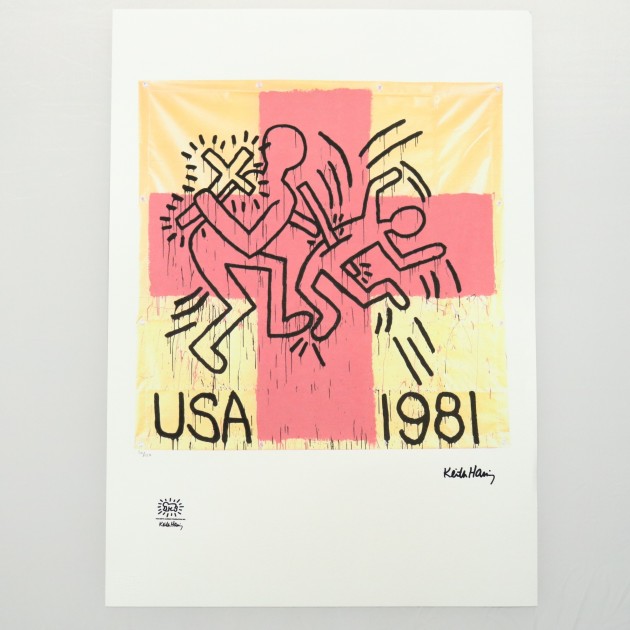 Keith Haring Signed Lithograph 