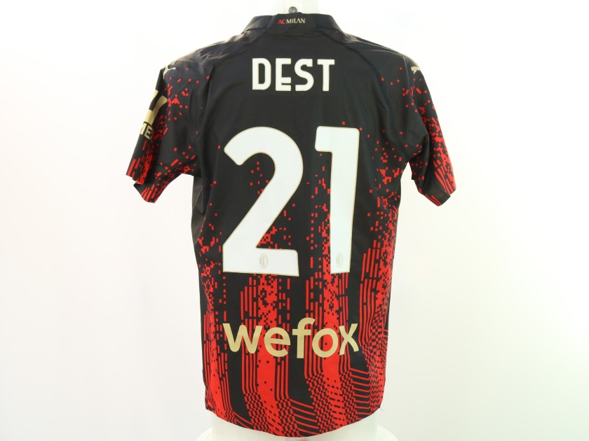 Dest's Milan Match-Issued Shirt 2022/23