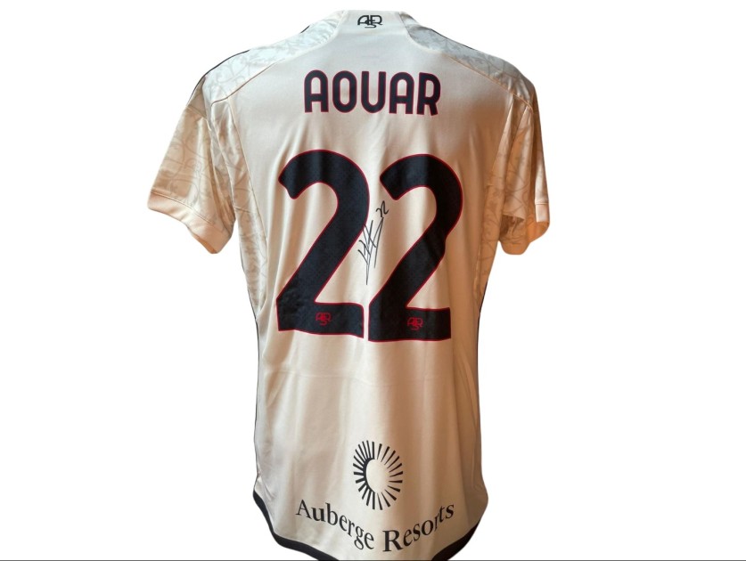 Aouar Official Roma Shirt, 2023/24 - Signed with Video Evidence