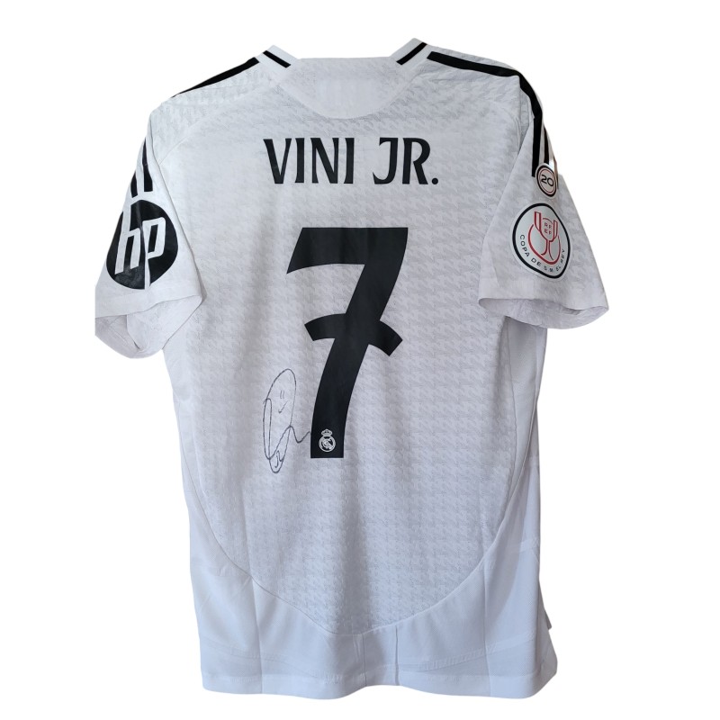 Vinicius Jr's Real Madrid Signed Match-Issued Shirt, Copa Del Rey 2024/25