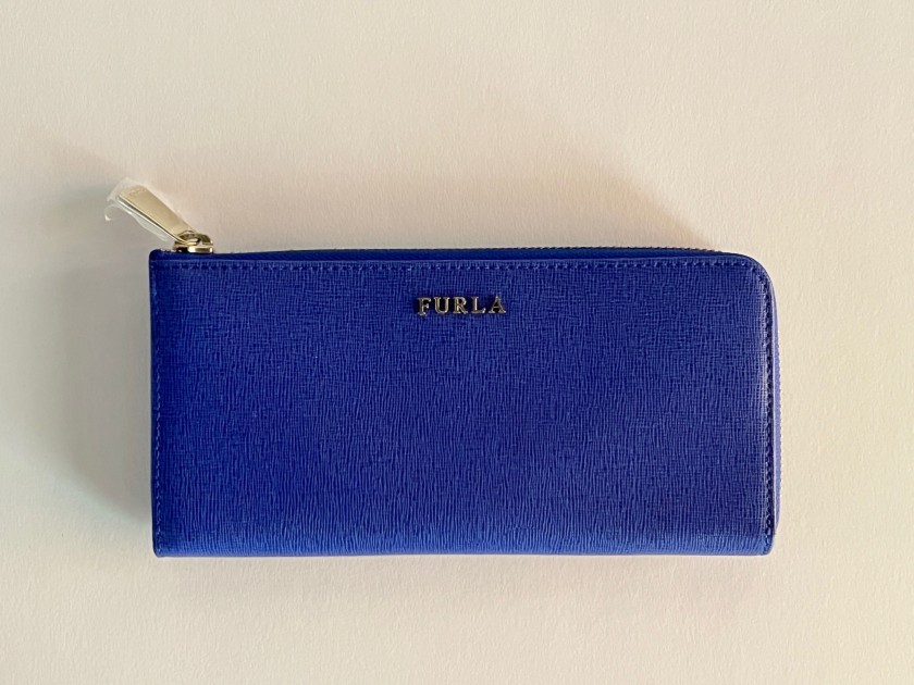 Furla Babylon XL Zip Around L Wallet – Ocean Blue Leather – Brand