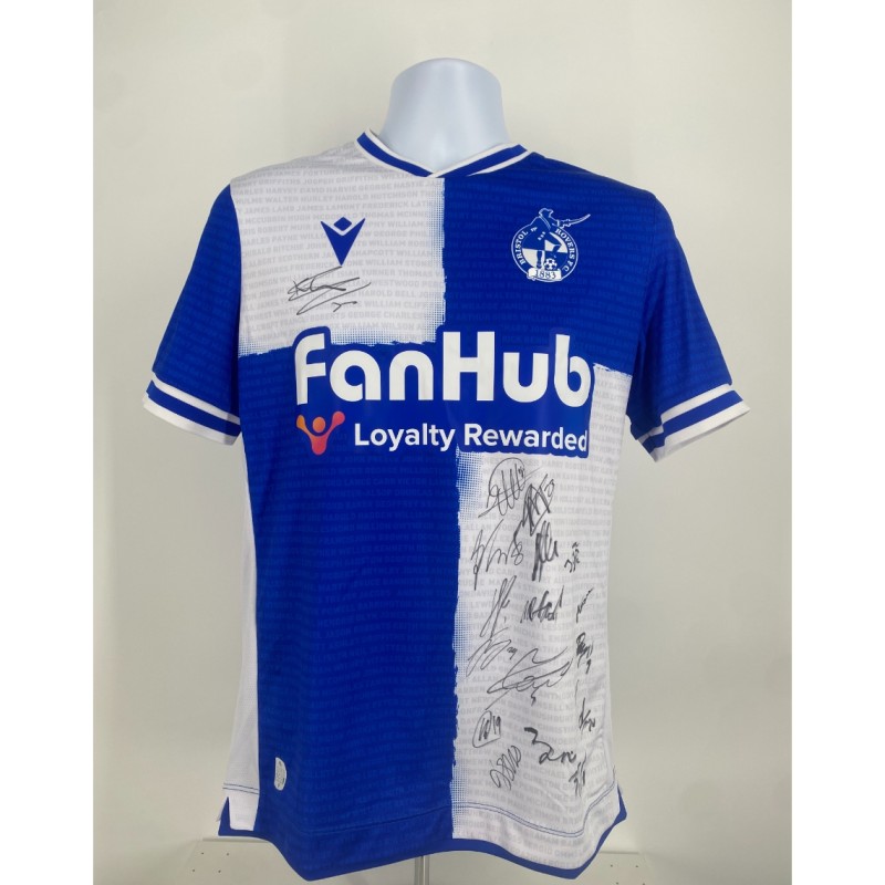 Maglia squadra Bristol Rovers FC 2024/25 - Autografata