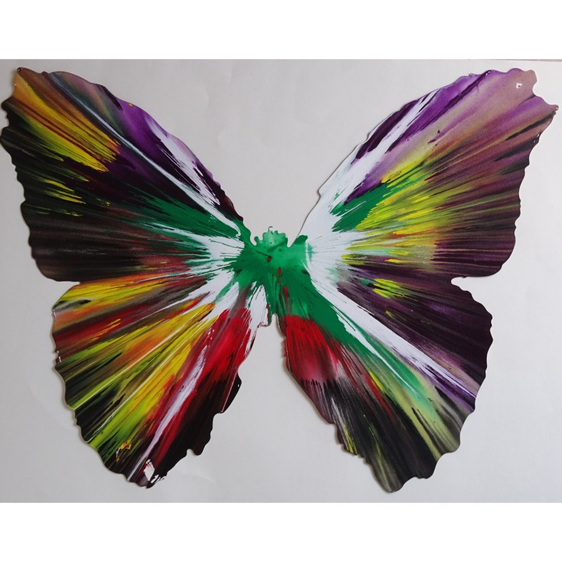 "Butterfly Spin Painting" by Damien Hirst 