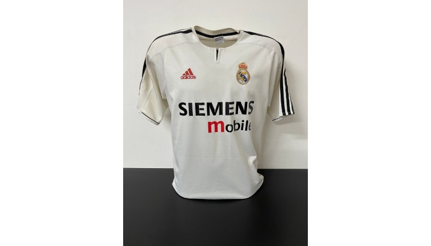 RONALDO LUIS NAZARIO DE LIMA SIGNED AUTOGRAPHED REAL MADRID HOME SHIRT