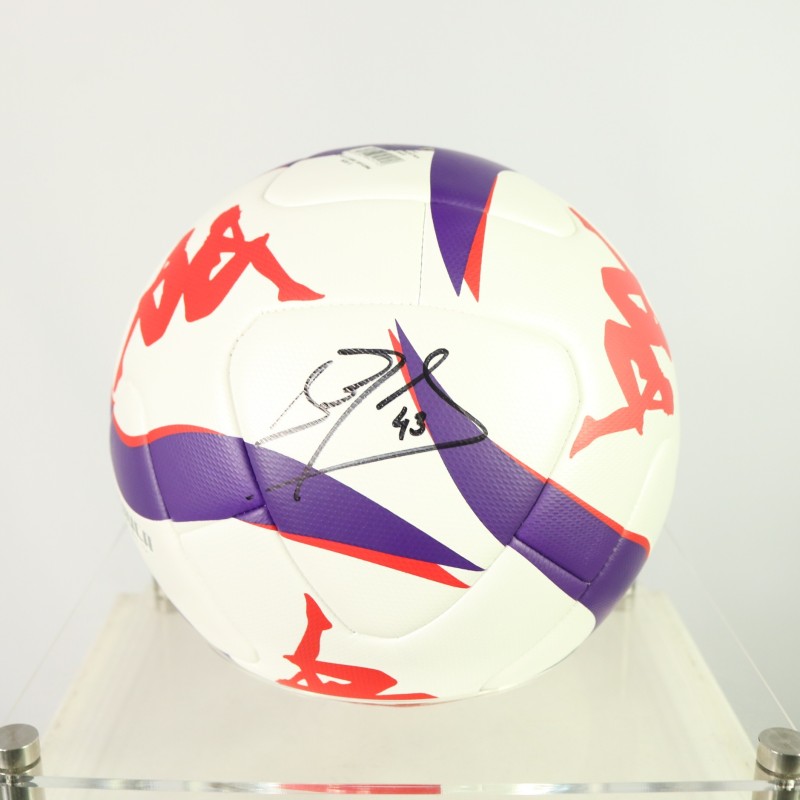 Pallone ufficiale Fiorentina autografato da David de Gea