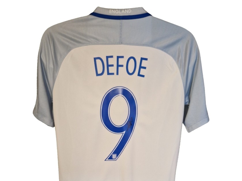 Jermain Defoe Signed England 2016-17 Official Football Shirt
