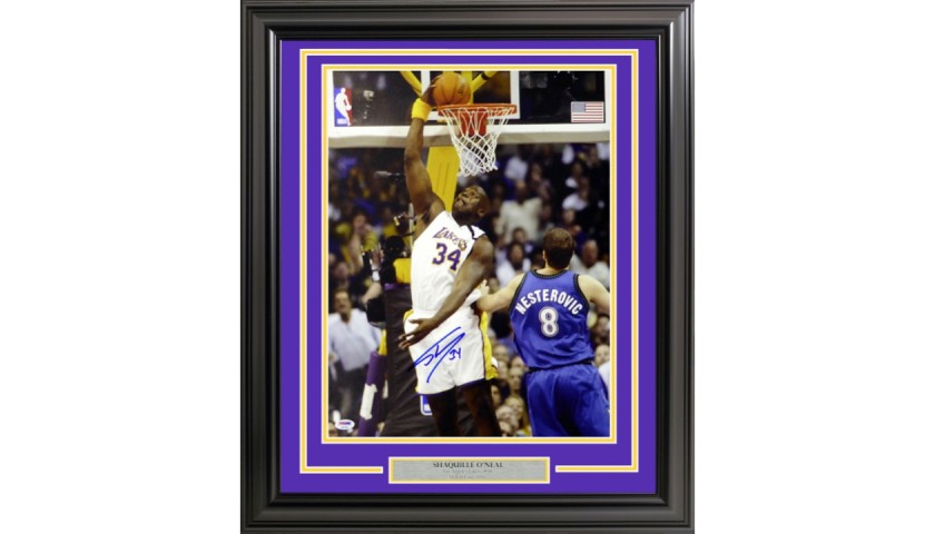 Shaquille O’Neal Signed Framed Photograph