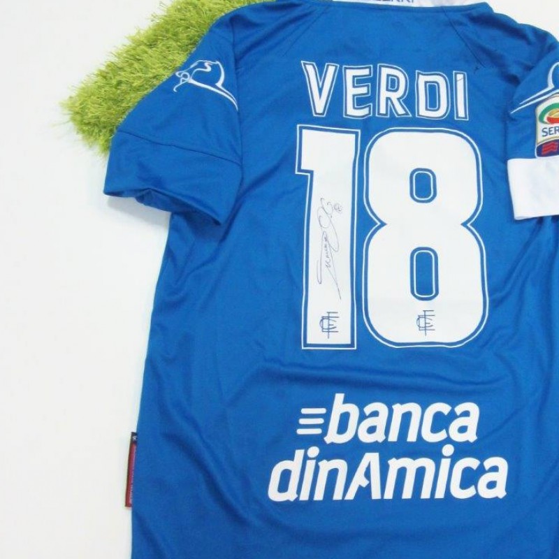 Verdi match worn shirt, Empoli-Torino, Serie A 14/15 - signed