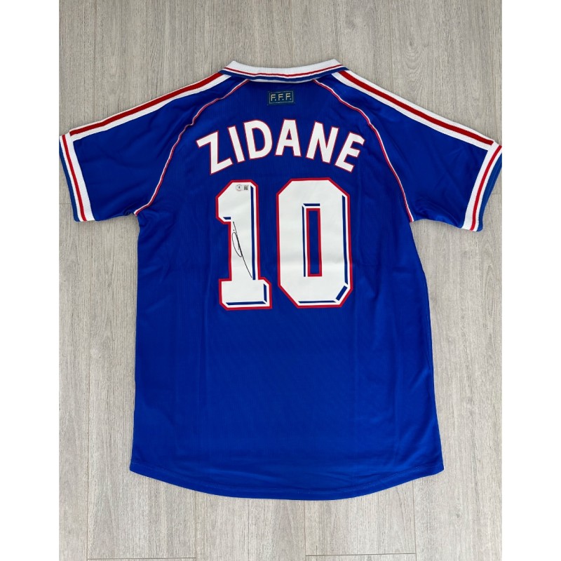 Maglia firmata di Zinedine Zidane per la Francia 1998