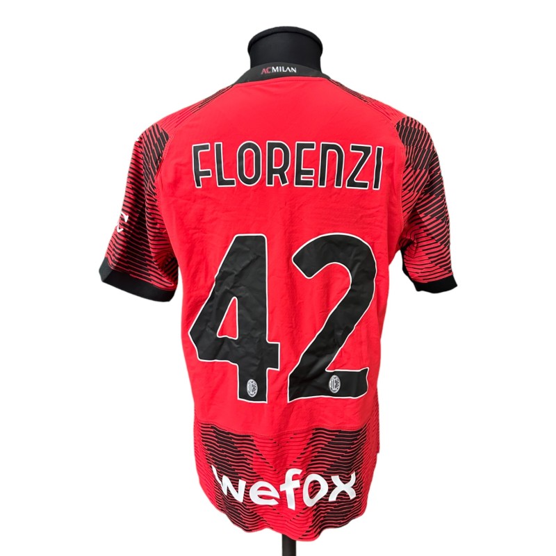 Florenzi's AC Milan Match-Issued Shirt, 2023/24