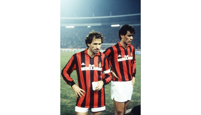 Baresi's AC Milan Match Signed Shirt, 1988/89