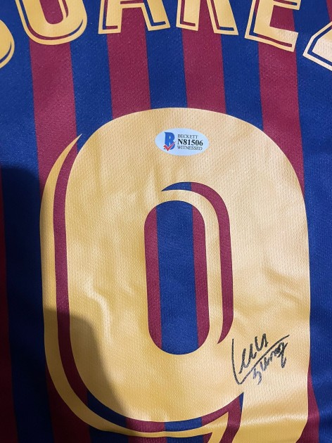 Luis Suarez's Barcelona 2018/19 Signed Replica Shirt - CharityStars