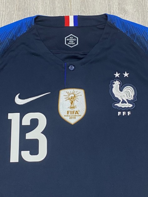 N’Golo Kante's France Signed Shirt - 2018 - CharityStars