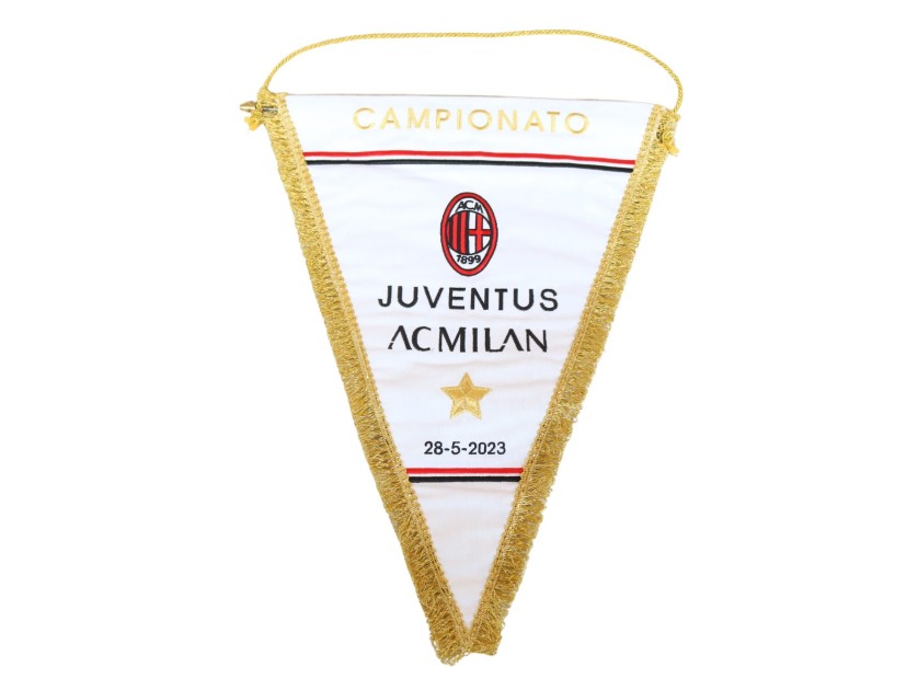 Gagliardetto gara Juventus vs Milan 2023