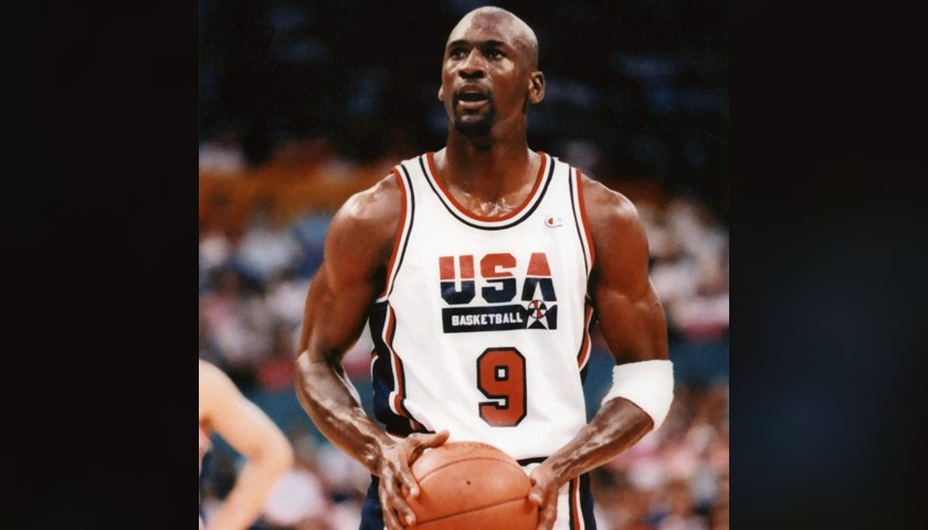 Jordan's Official USA Signed Jersey, 1992