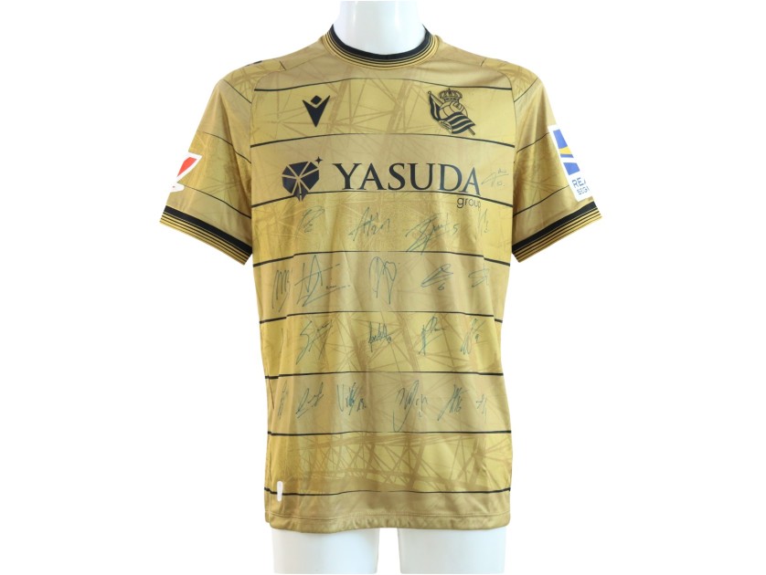 Real Sociedad's Official Shirt, 2024/25 - Signed by the Players