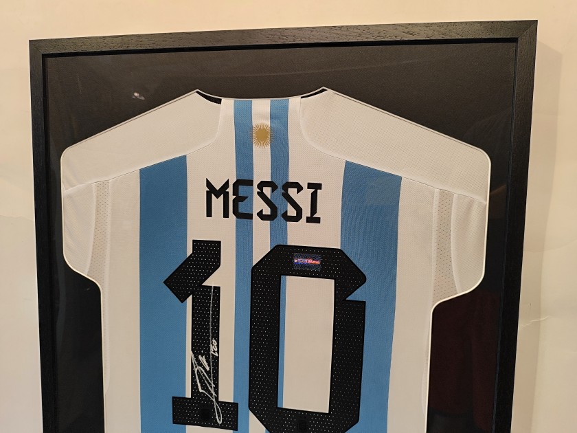 Messi Argentina National Team Signed Jersey CharityStars