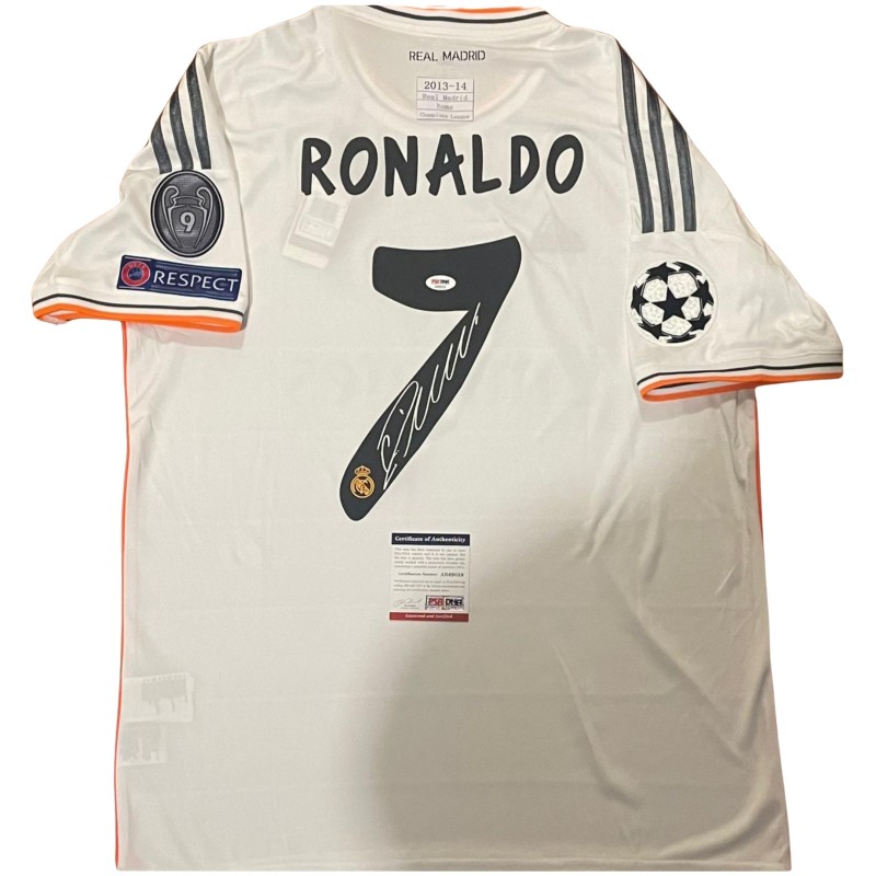 Cristiano Ronaldo's Real Madrid 2013/14 Champions League Signed Home Shirt