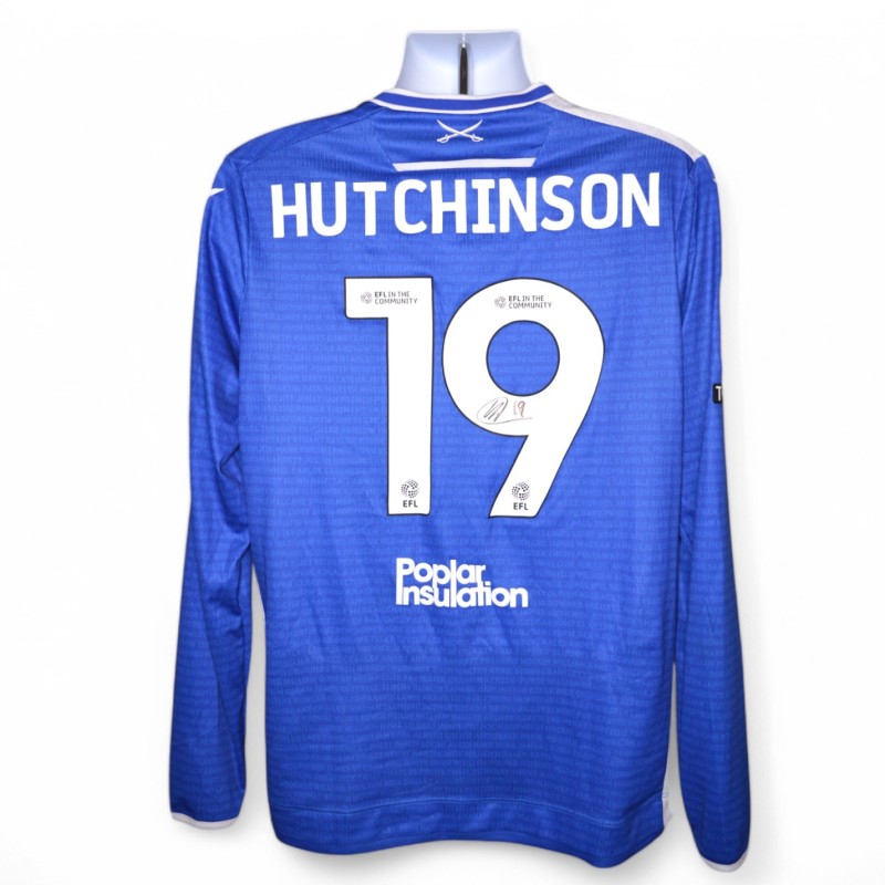 Hutchinson's Bristol Rovers Emirates FA Cup Signed Match Worn Shirt, vs Weston Super Mare