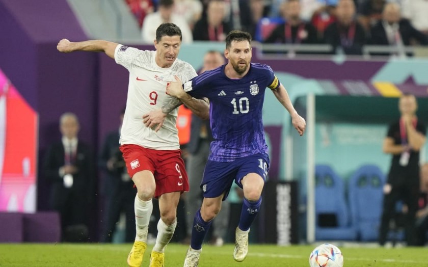Messi's Match Shirt, Poland-Argentina WC Qatar 2022 - CharityStars