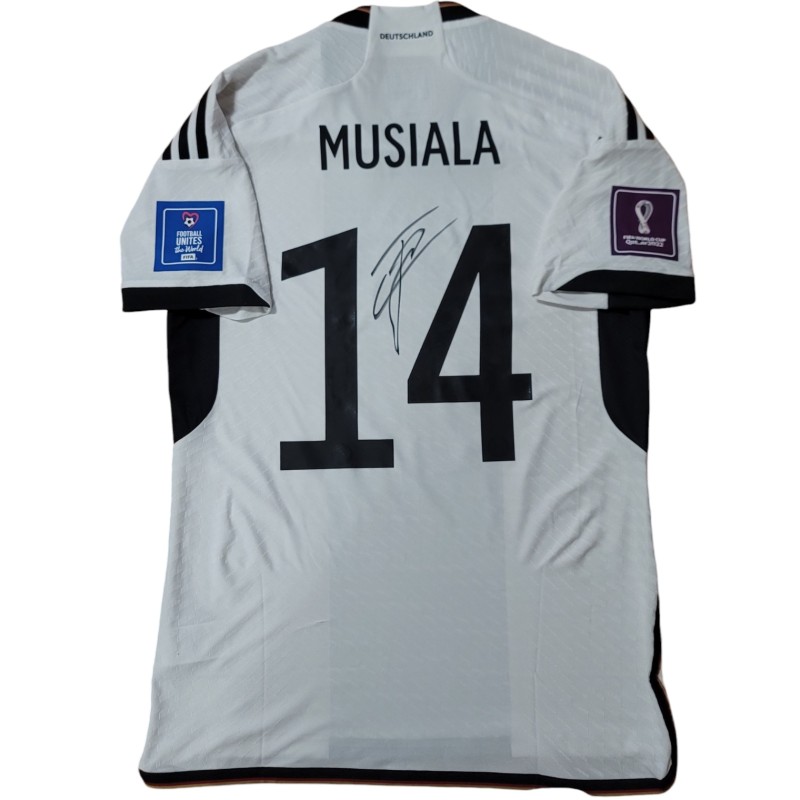 Musiala's Signed Match-Issued Shirt, Costa Rica vs Germany WC 2022