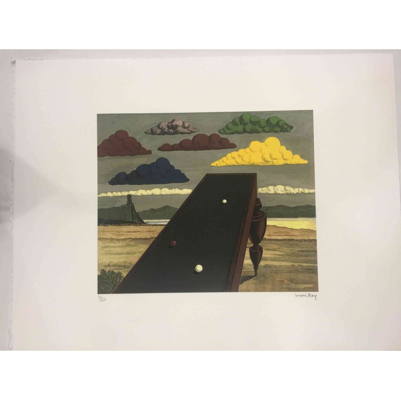 Hand Signed Offset lithography by Man Ray