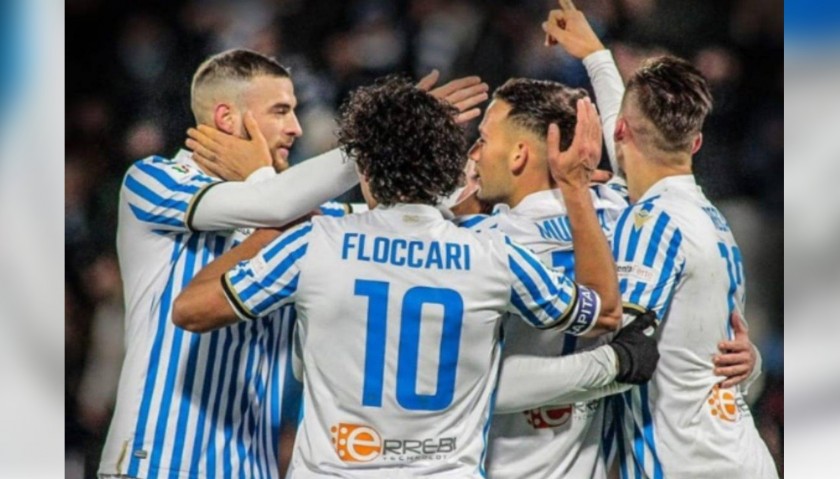 Floccari's Official Spal Signed Shirt, 2019/20 