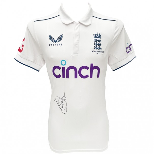 Maglia Inghilterra Ashes Series 2023 autografata da Jonny Bairstow