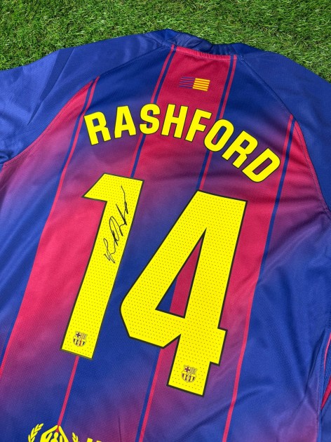 Marcus Rashford Signed Barcelona 2025-26 Home Football Shirt COA