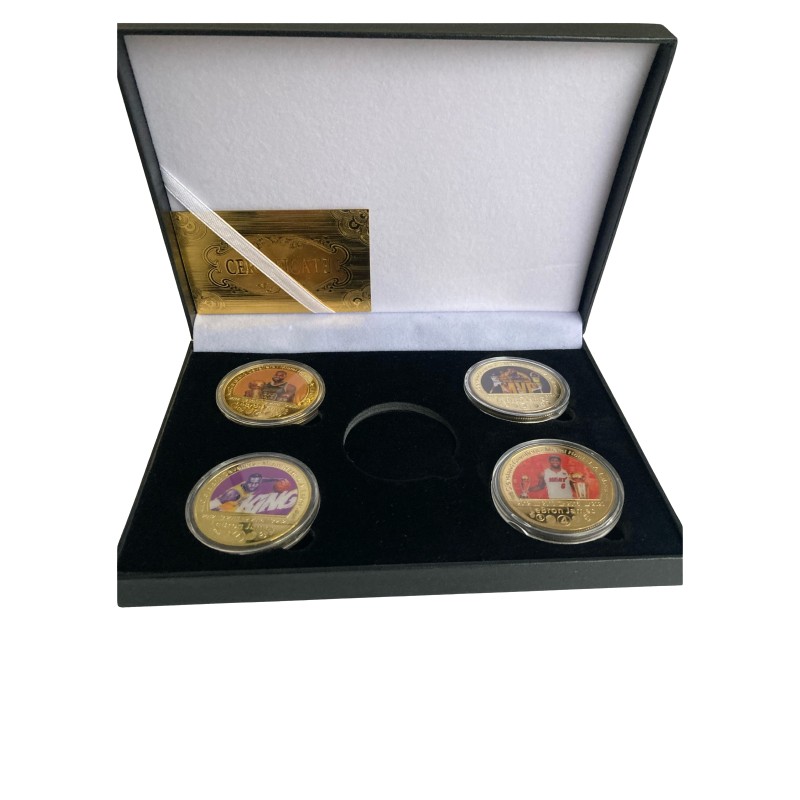 Lebron James Gold Plated Coins Box Set