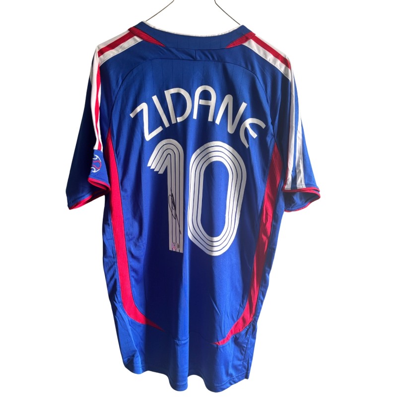 Zinedine Zidane signed France National Team Jersey