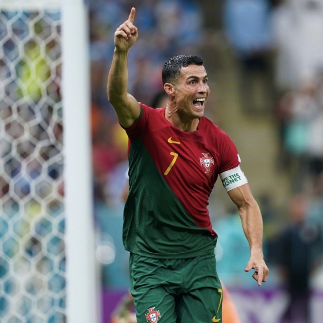 Cristiano Ronaldo's Portugal 2022 FIFA World Cup Match Issued Shirt vs  Uruguay - CharityStars