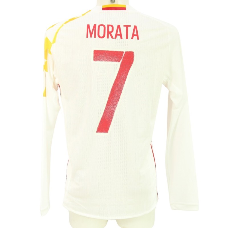 Morata's Spain Match-Issued Shirt, 2015/16
