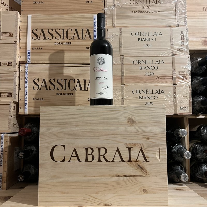 Cabraia 2018 Toscana Rosso IGT Gualdo del Re - Cassa Legno 6 Bottiglie