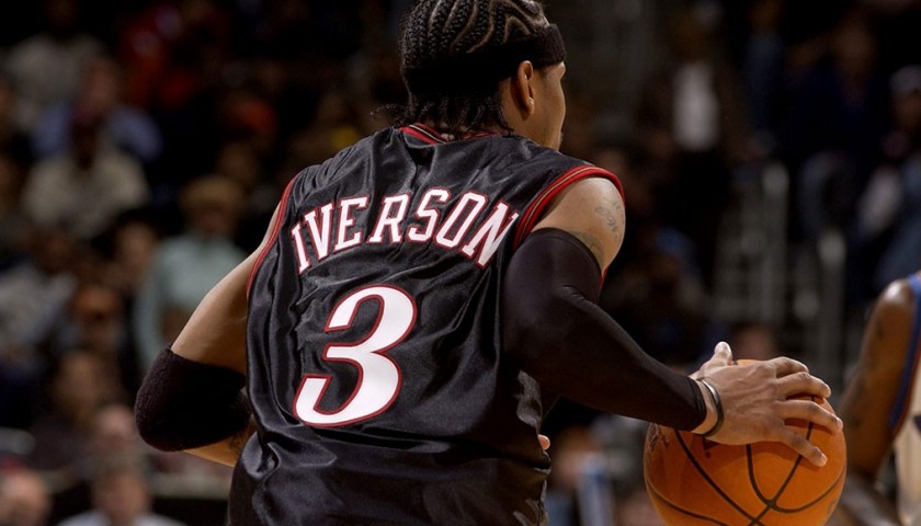 Allen Iverson Philadelphia 76ers Autographed Mitchell & Ness