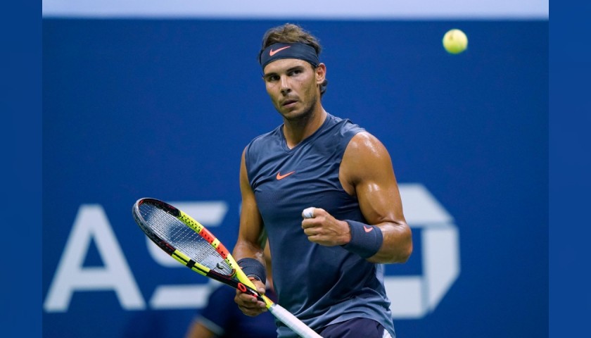 Wilson US Open Tennis Ball Signed by Rafa Nadal